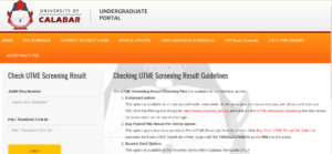 UNICAL Post UTME Result 2023 is Out | How to Check